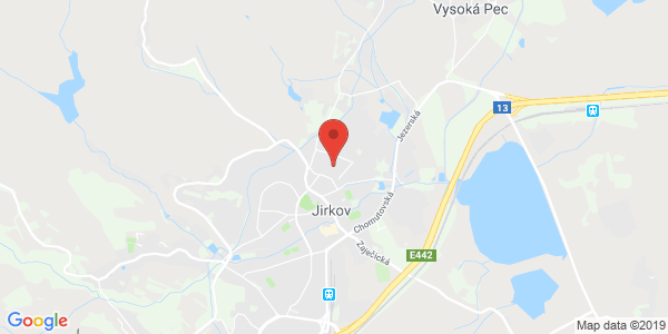 Google map: budovatelů 1356,Jirkov